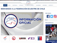 Tablet Screenshot of federacionecuestre.cl